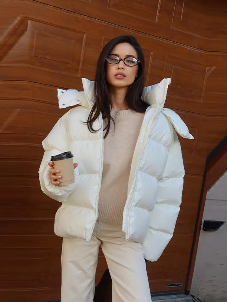 Mila Kapuzen-Pufferjacke