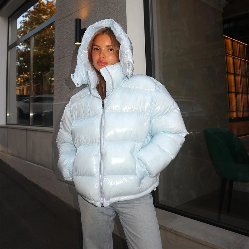 Mila Kapuzen-Pufferjacke