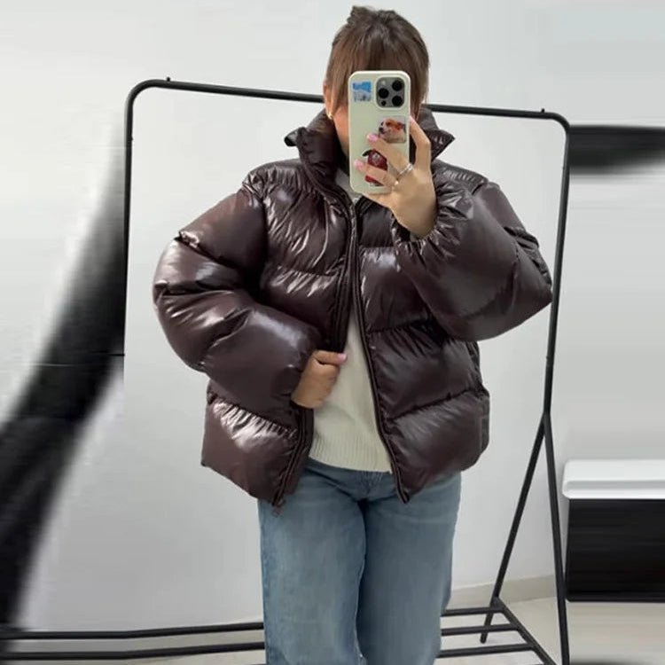 Mila Kapuzen-Pufferjacke