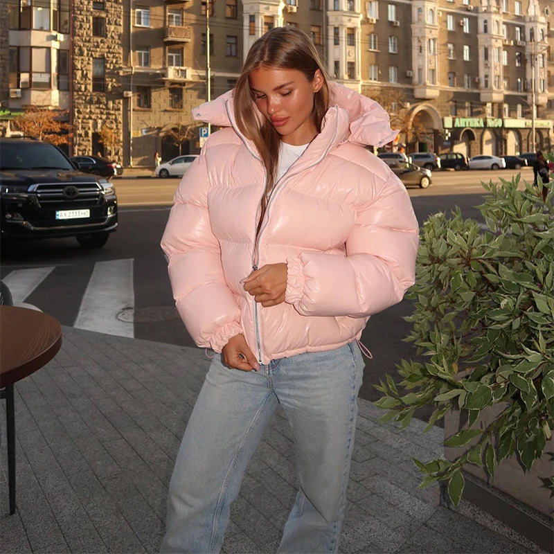 Mila Kapuzen-Pufferjacke