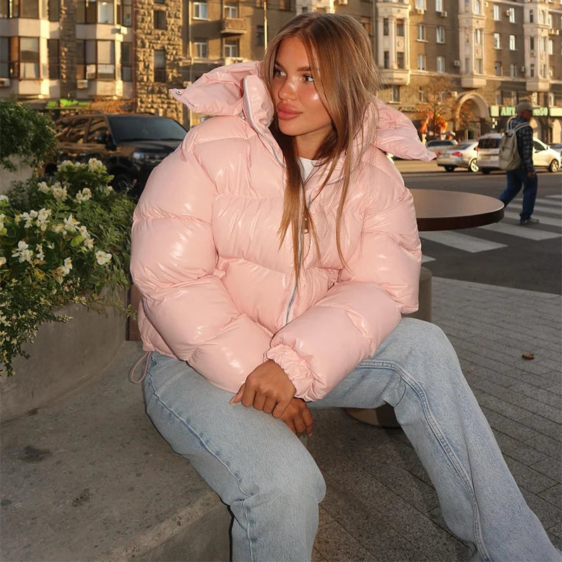 Mila Kapuzen-Pufferjacke