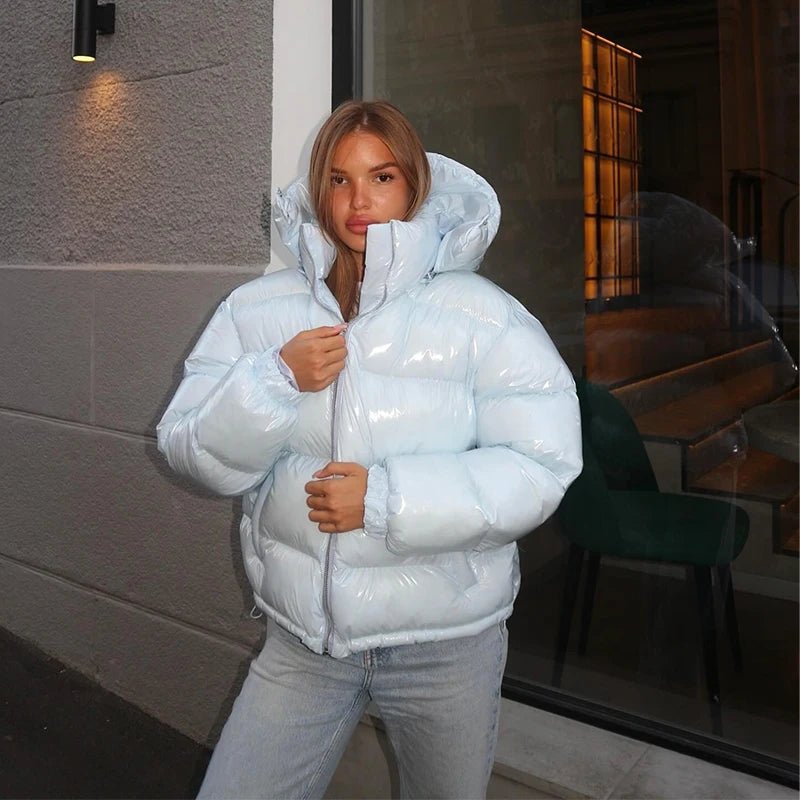 Mila Kapuzen-Pufferjacke