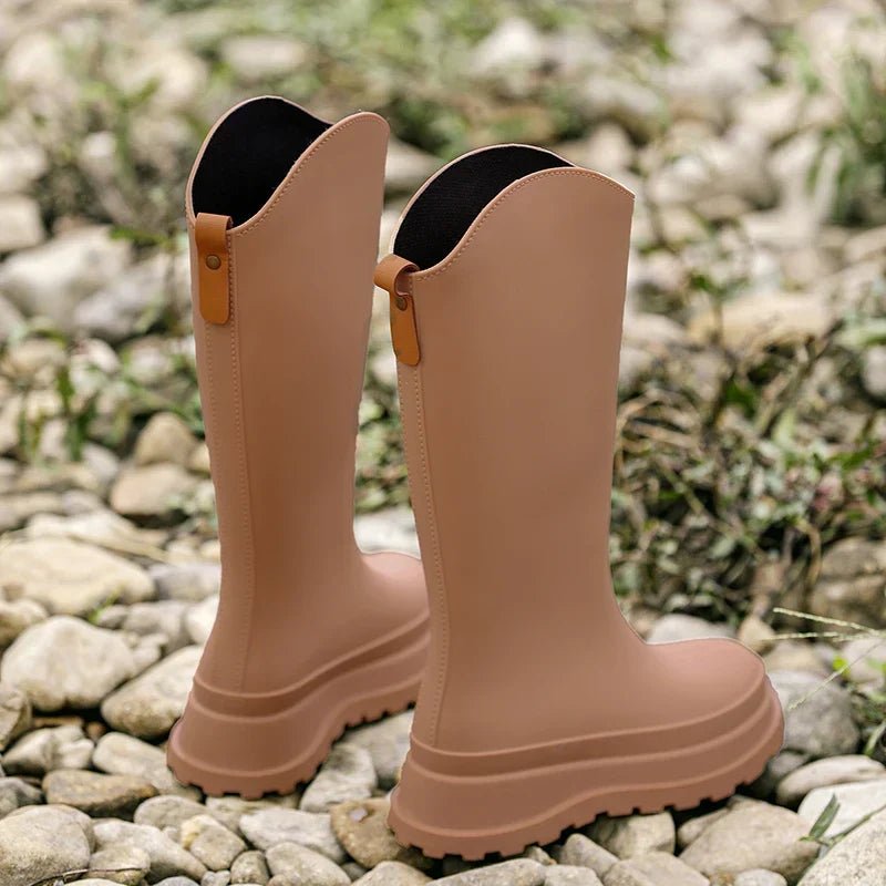 Kniehohe wasserdichte Regenstiefel