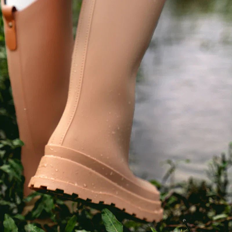 Kniehohe wasserdichte Regenstiefel