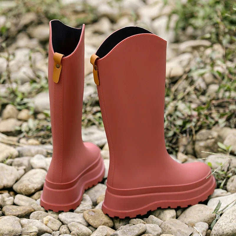 Kniehohe wasserdichte Regenstiefel