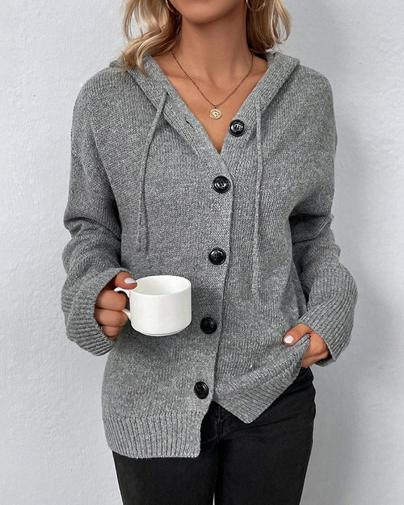 Aetuna – Kapuzenstrickjacke für Damen