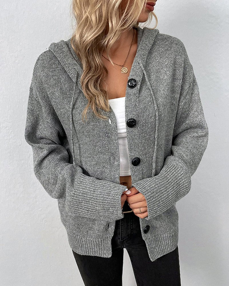 Aetuna – Kapuzenstrickjacke für Damen