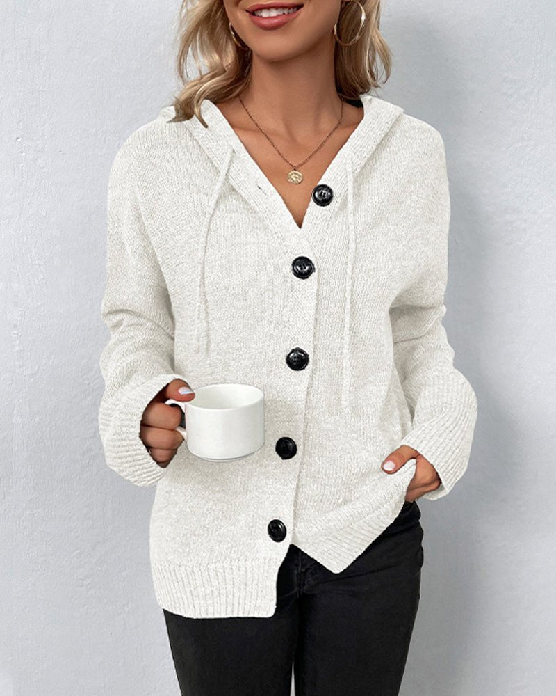 Aetuna – Kapuzenstrickjacke für Damen