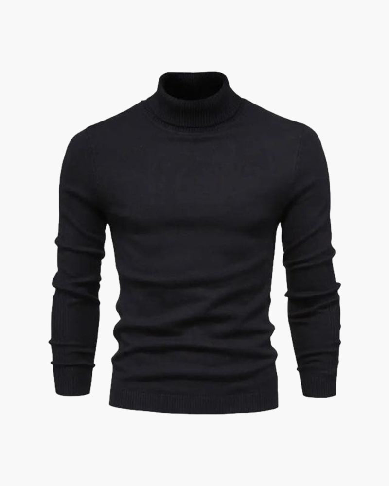 Agata – Schmal geschnittener Herren-Rollkragenpullover aus Feinstrick