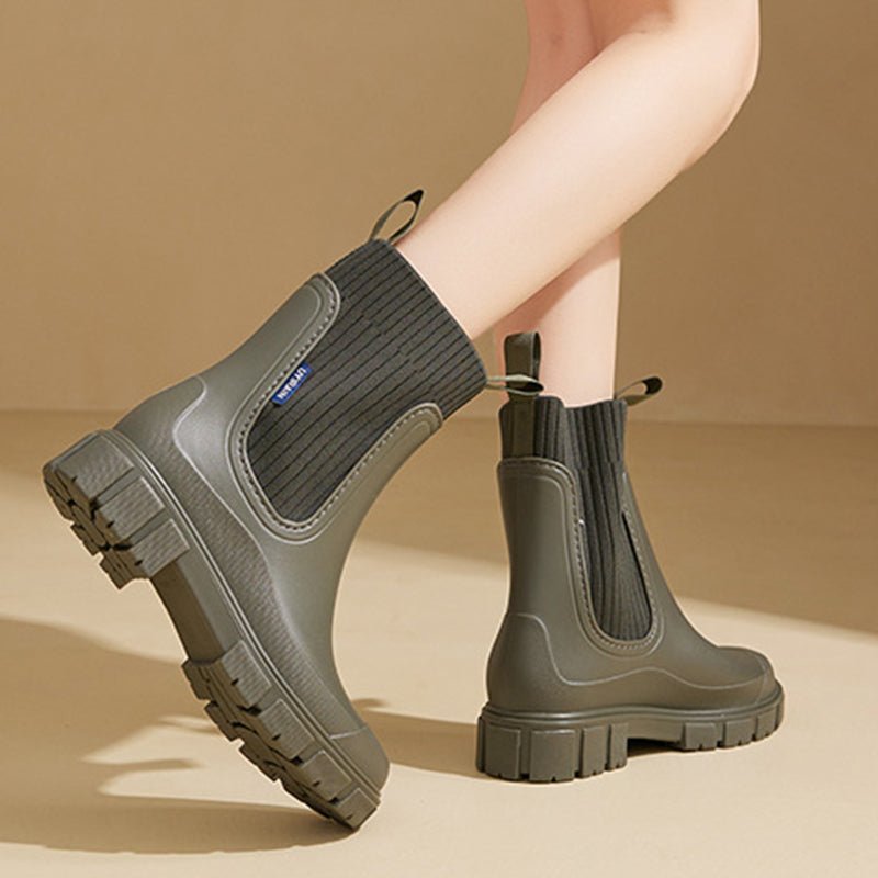 Ahlisa – Wasserdichte Regenstiefel mit niedrigem Schaft