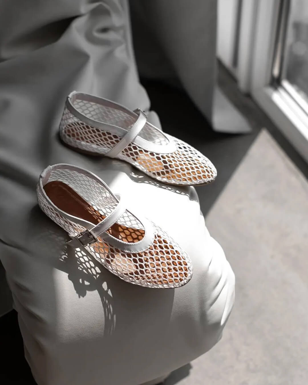 Adelmira – atmungsaktive Mesh-Ballerinas
