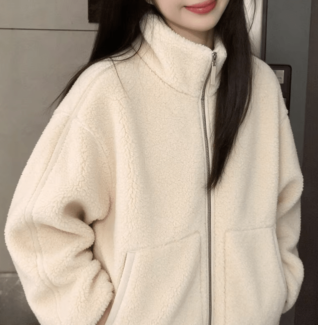 Carla Zip Up Teddy Jacket