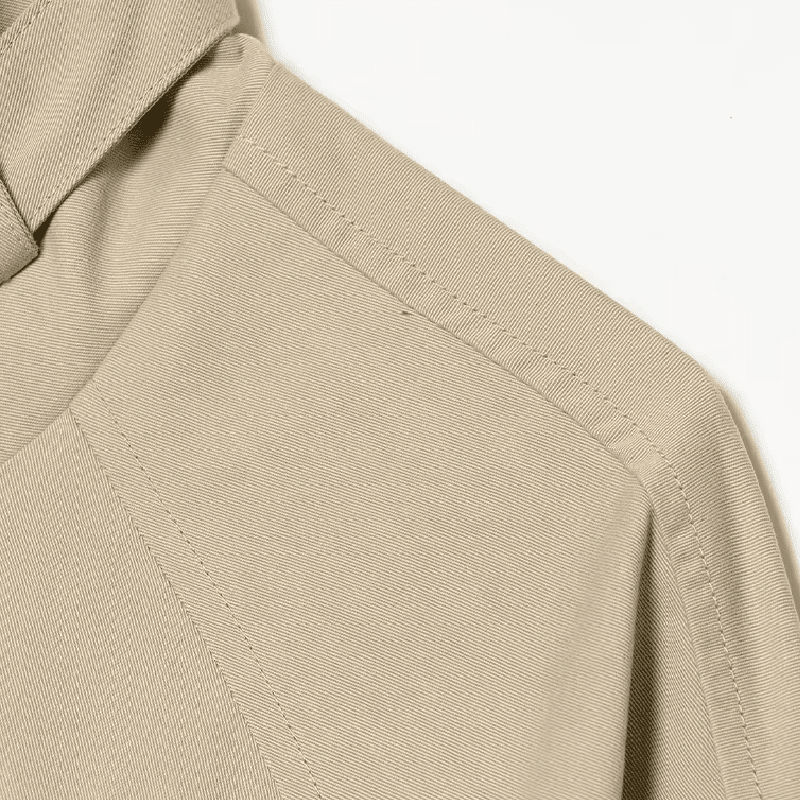 Lässige Stehkragenjacke mit Knopfleiste