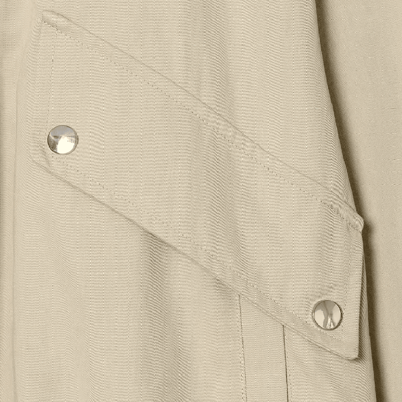 Lässige Stehkragenjacke mit Knopfleiste
