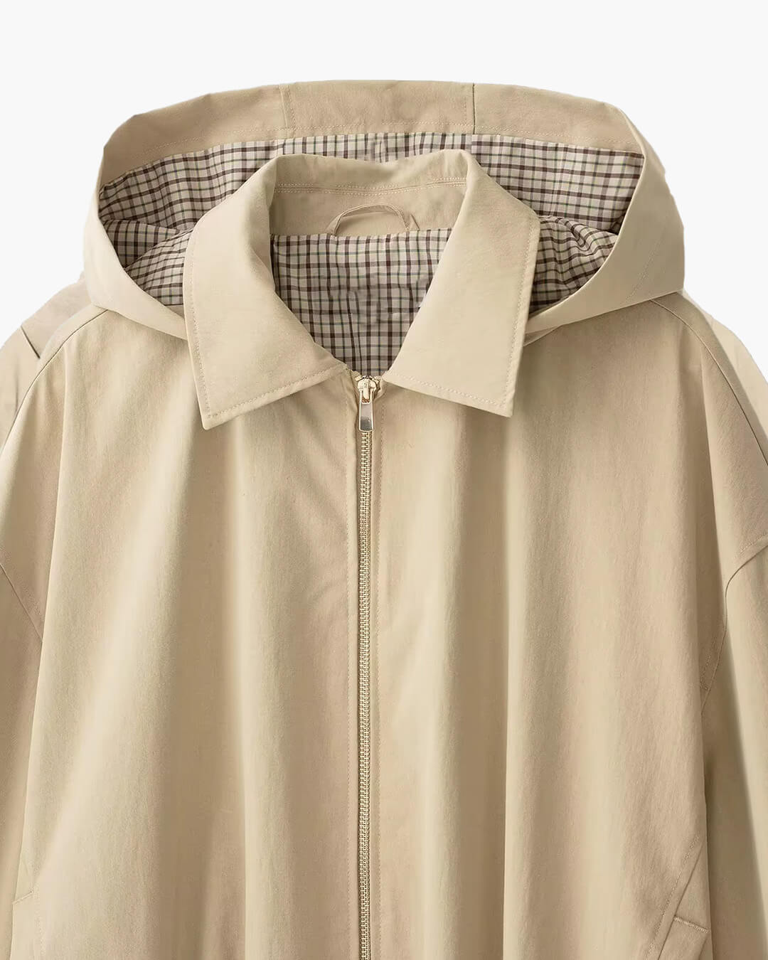 Lässige Kapuzenjacke mit Reißverschluss