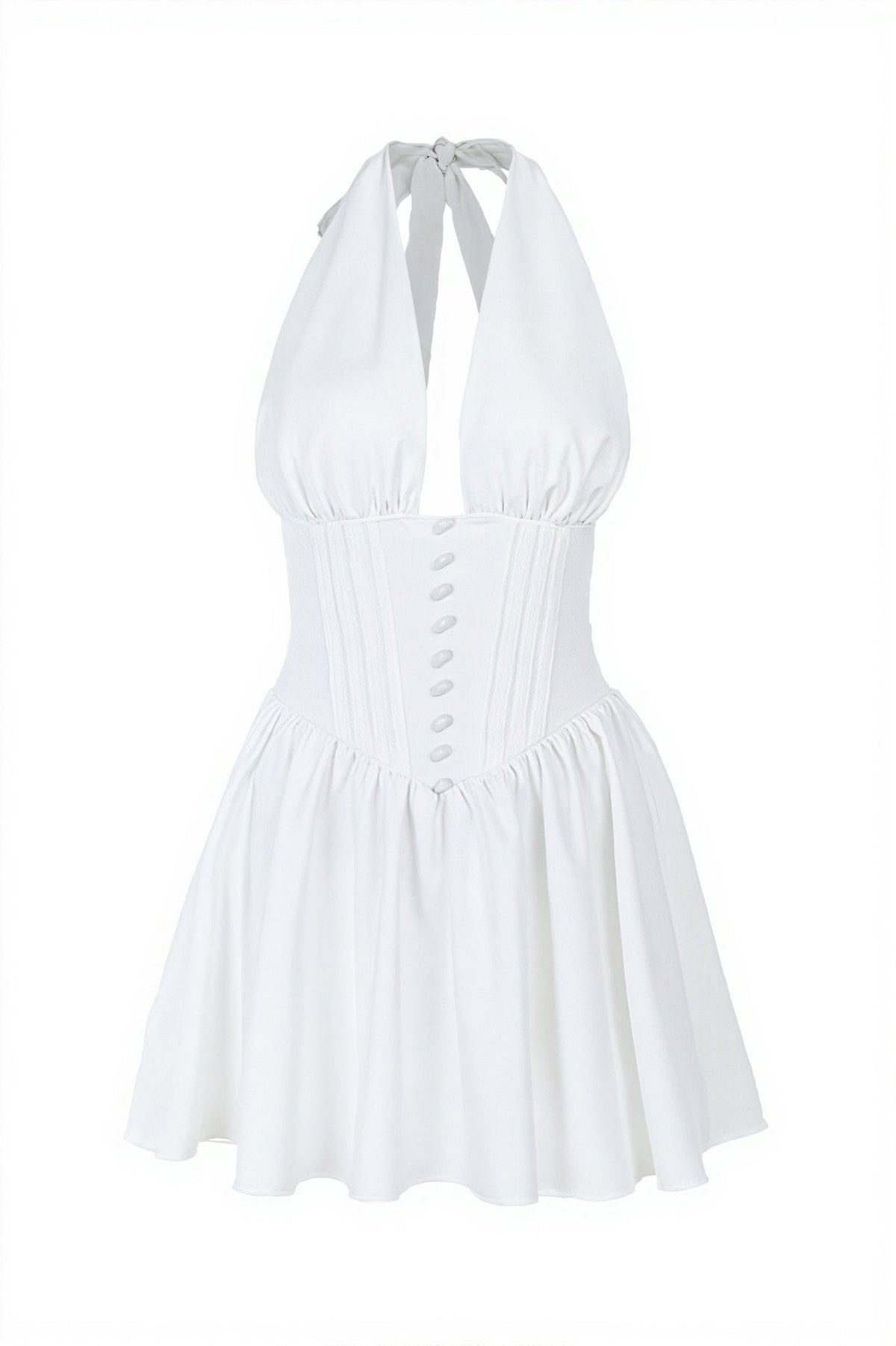 Elegantes, figurbetontes Neckholder-Minikleid