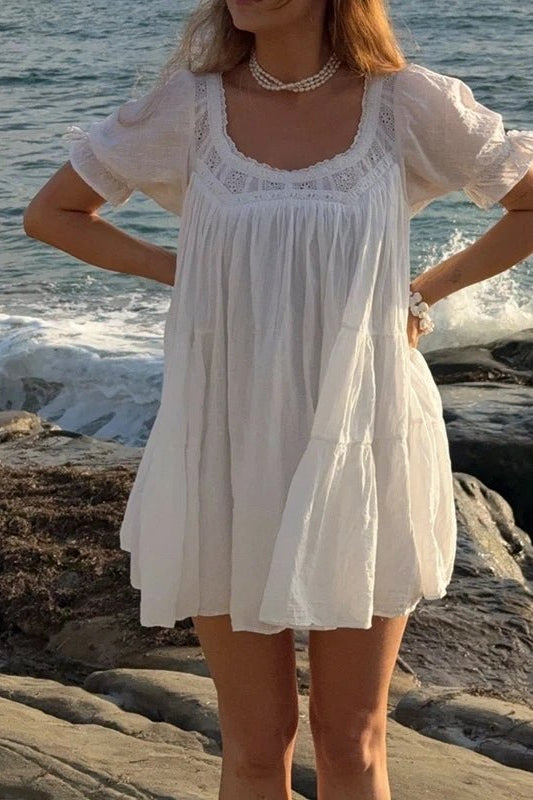 Adira – Babydoll-Kleid mit Puffärmeln