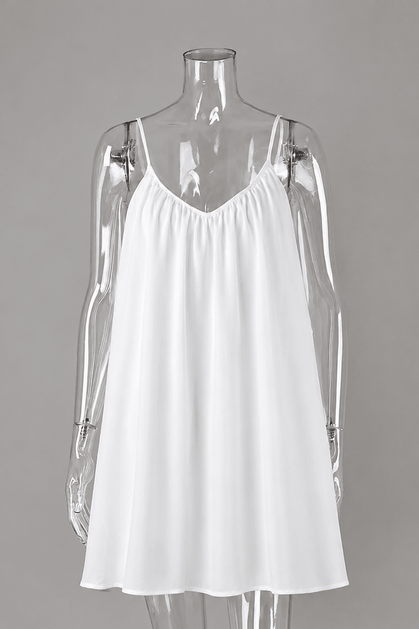Helen – Fließendes Minikleid mit Spaghettiträgern
