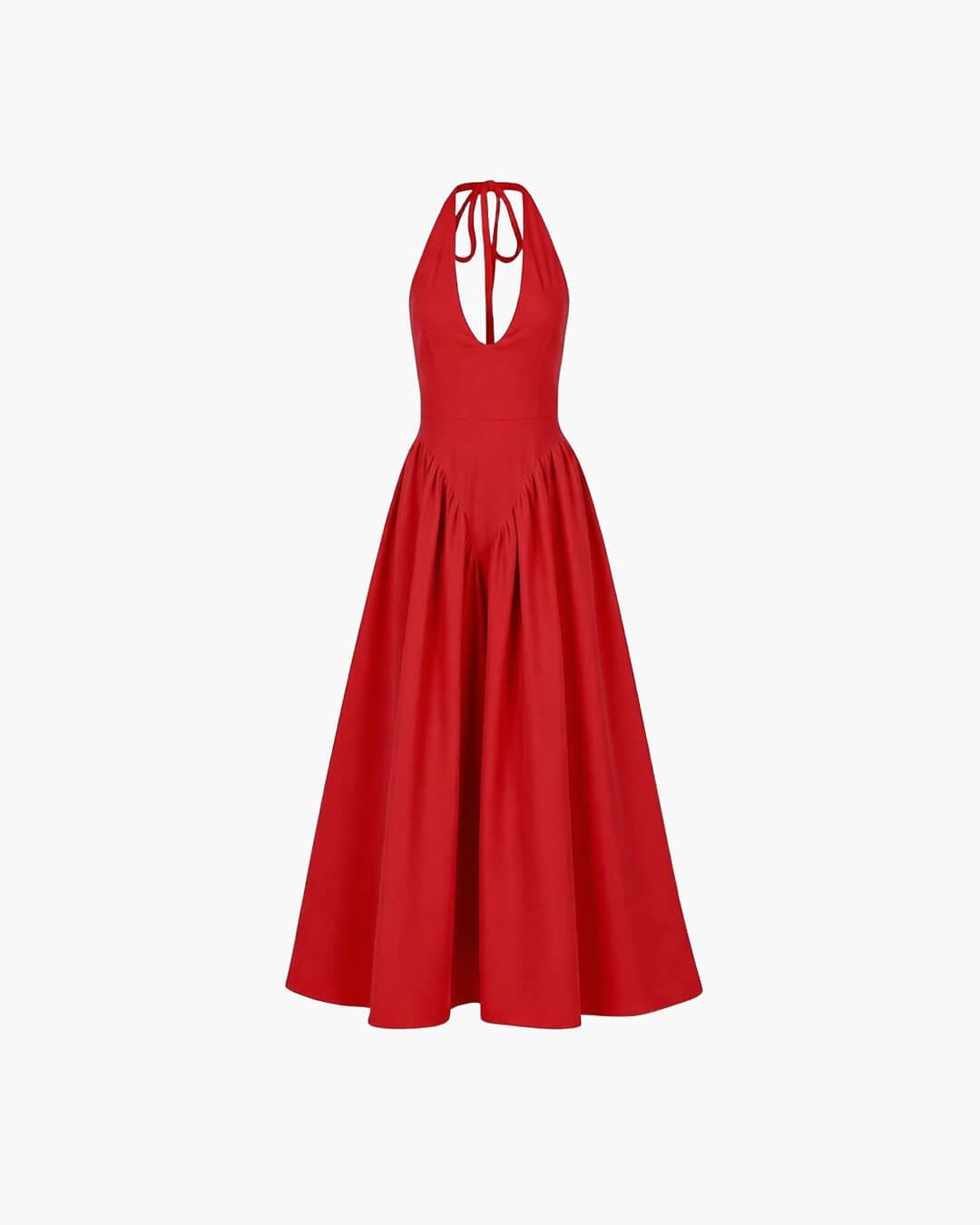 Gina – Chiffon-Maxikleid mit tiefem Ausschnitt