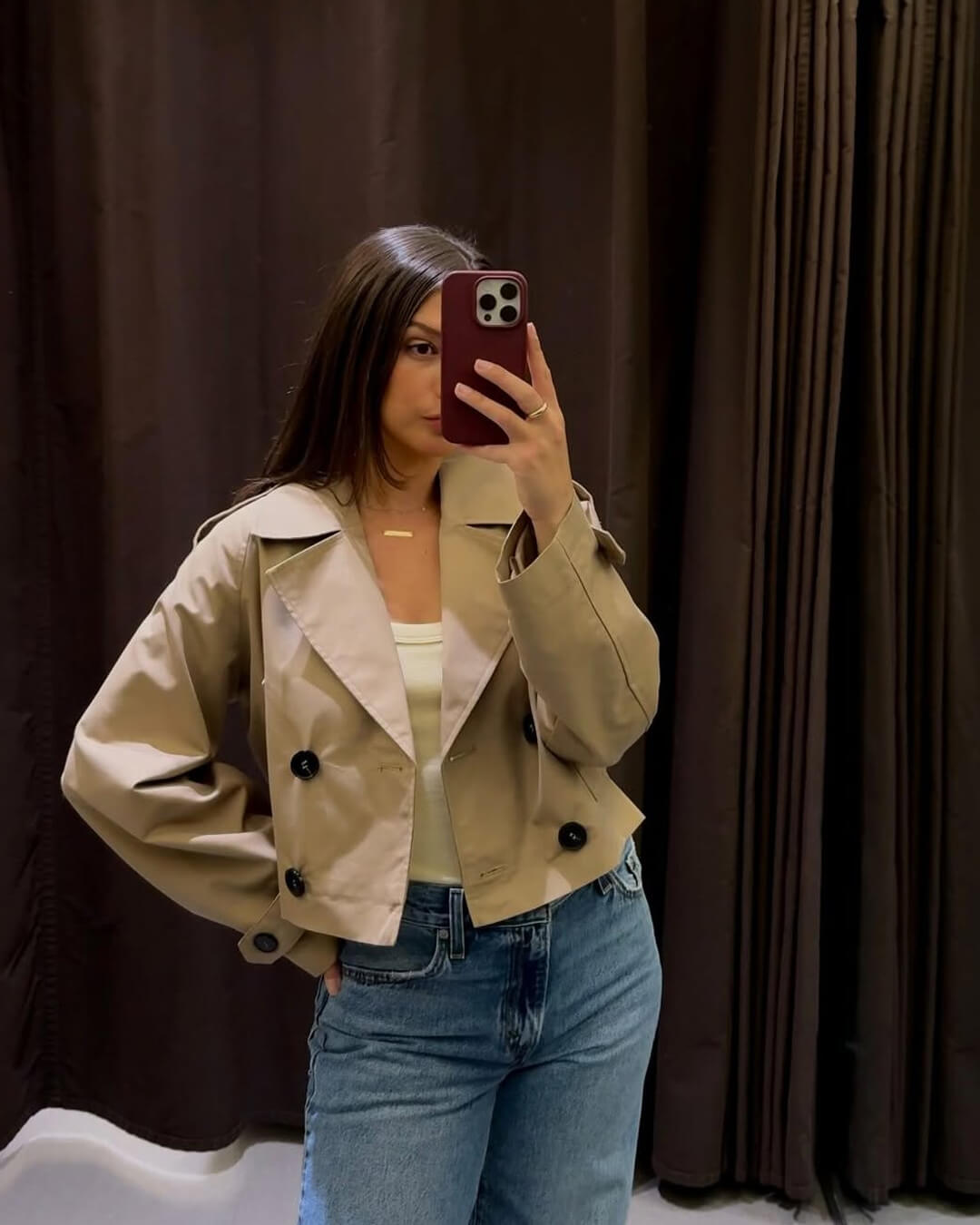 Leah – Kurzer Trenchcoat