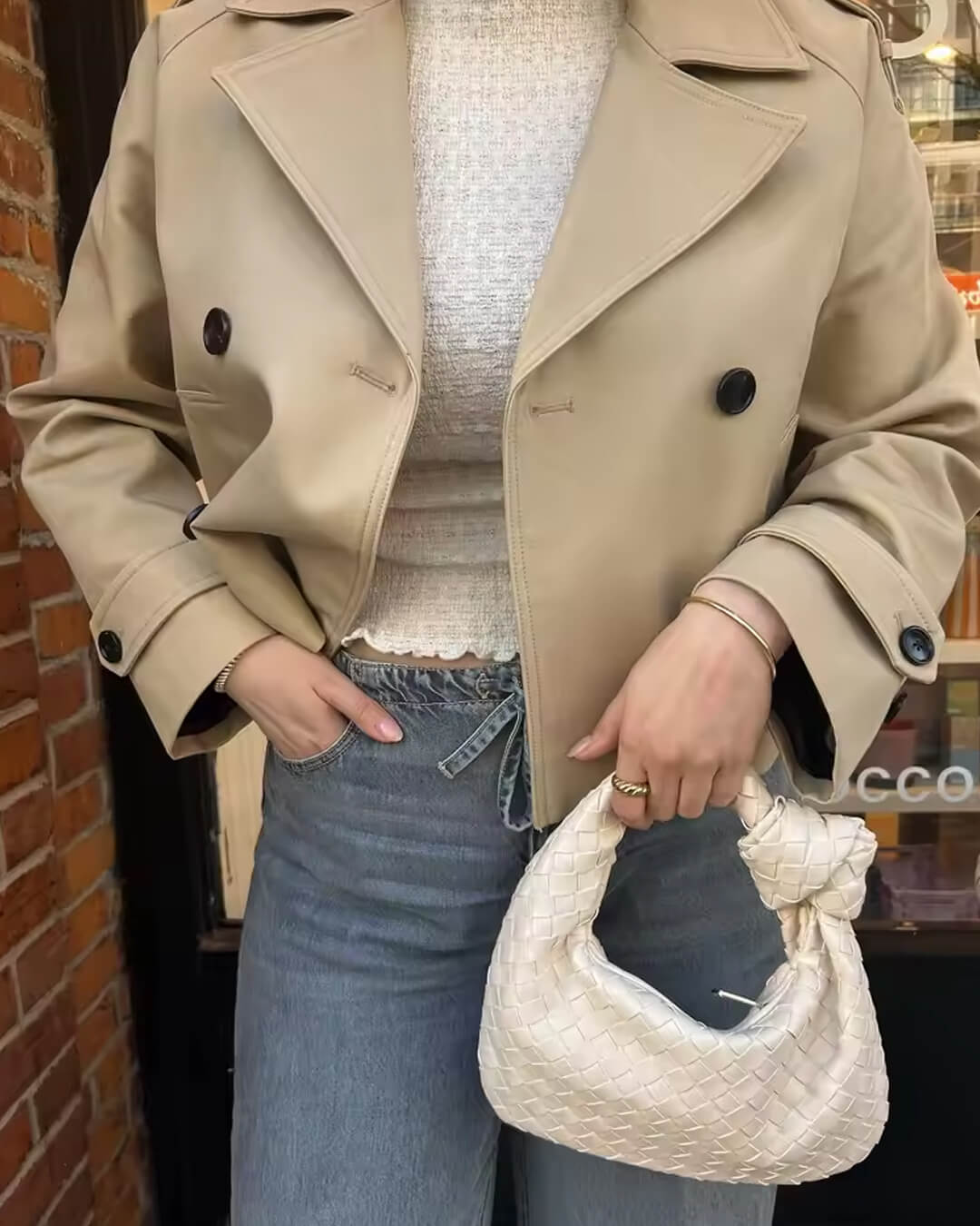 Leah – Kurzer Trenchcoat