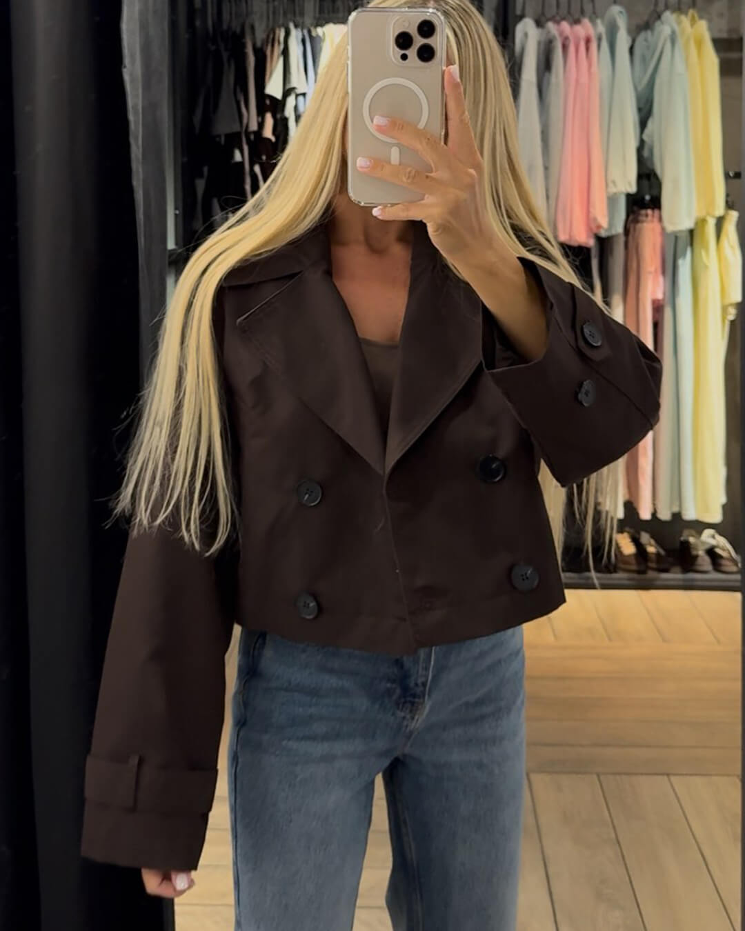 Leah – Kurzer Trenchcoat