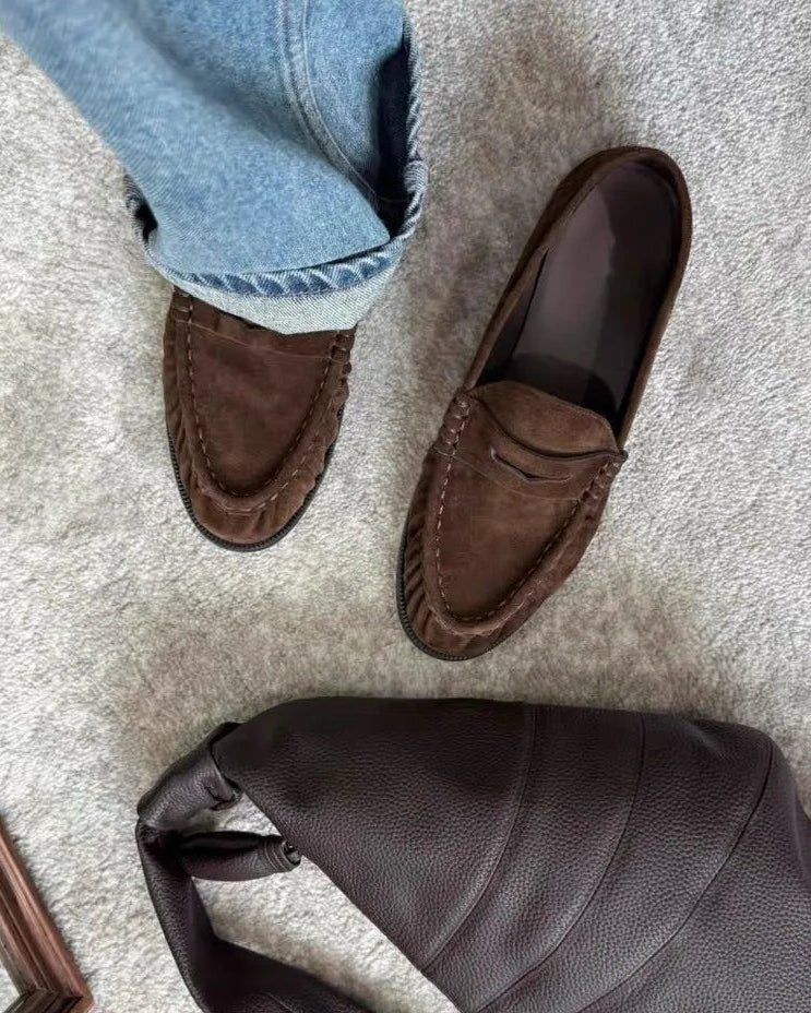 Classic Vegan Leather Slip-On Loafers