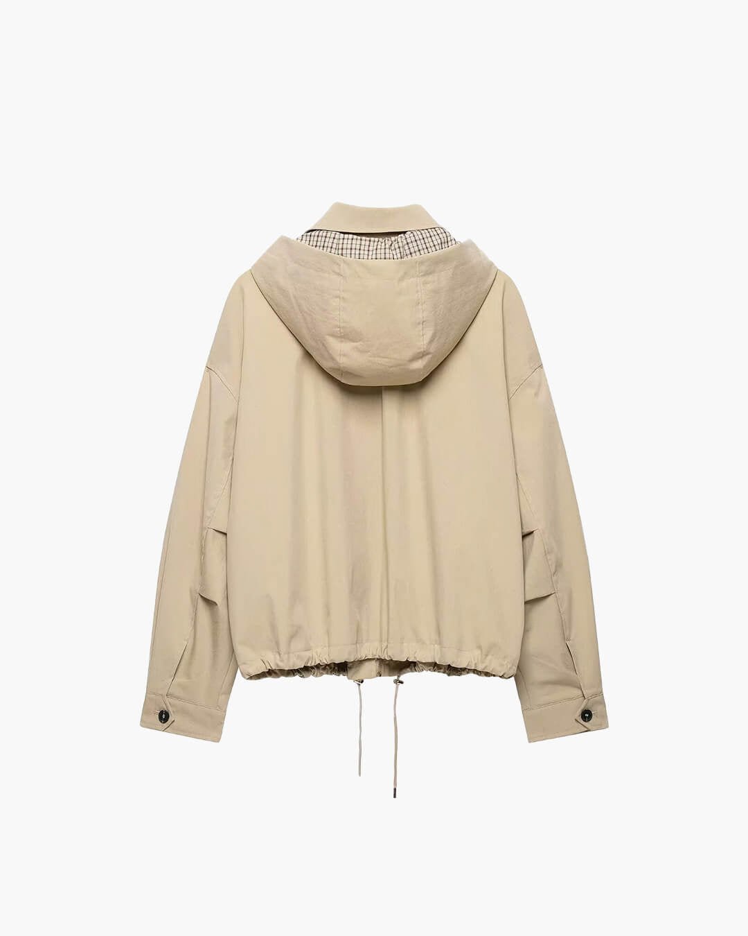 Jacke mit Kapuze und Kordelzug und Reißverschluss