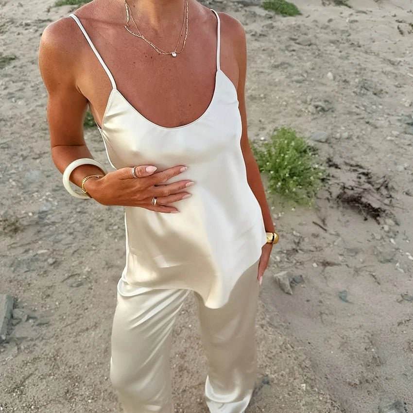 Elegantes Pyjamaset mit Trägertop