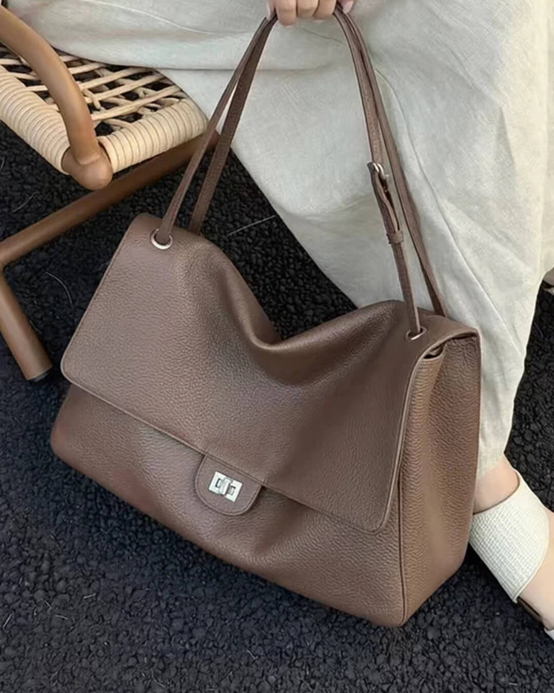 Eleganter Umhänge-Shopper