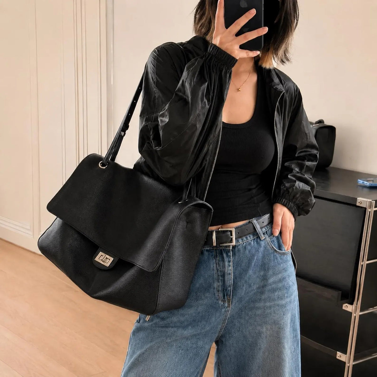 Eleganter Umhänge-Shopper