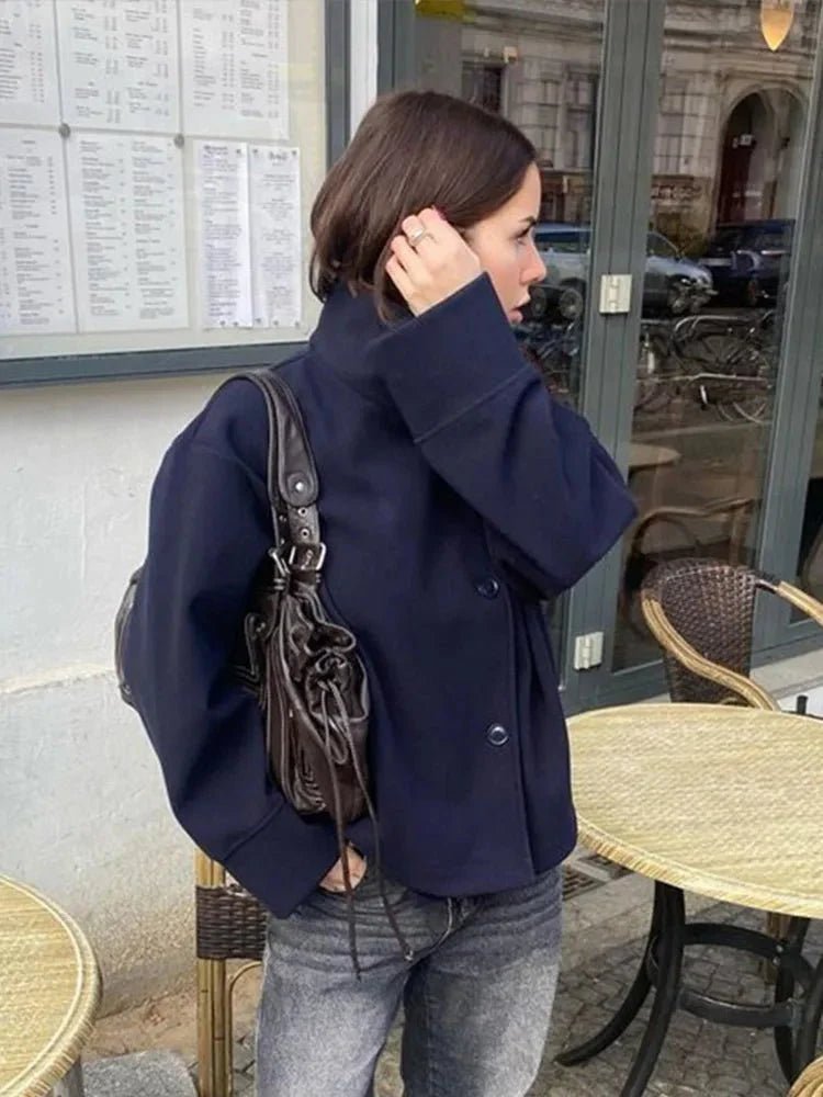 Elegante Jacke mit Stehkragen