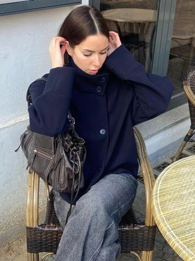 Elegante Jacke mit Stehkragen