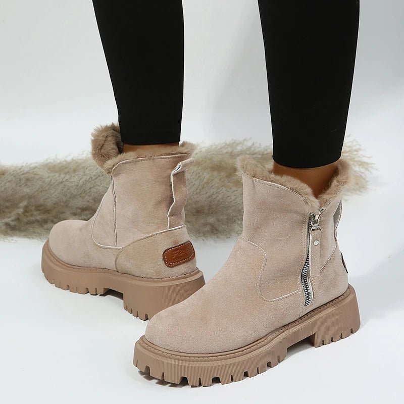 Aeria – Stiefel aus Wildlederimitat