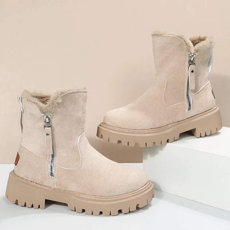 Aeria – Stiefel aus Wildlederimitat