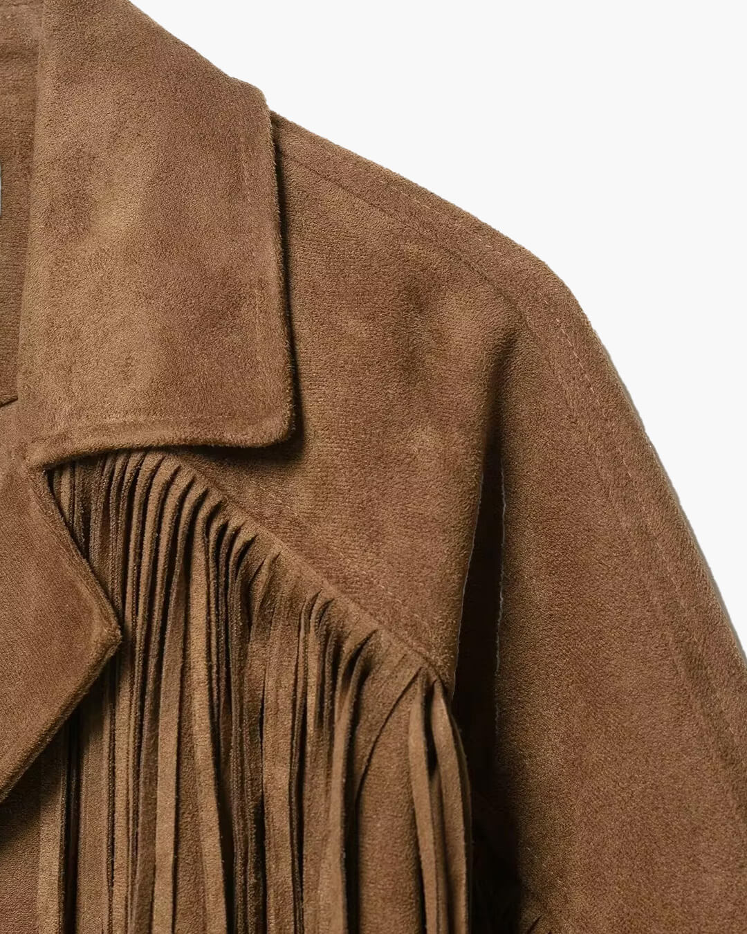 Jacke im Western‑Look mit Fransen aus Kunstwildleder