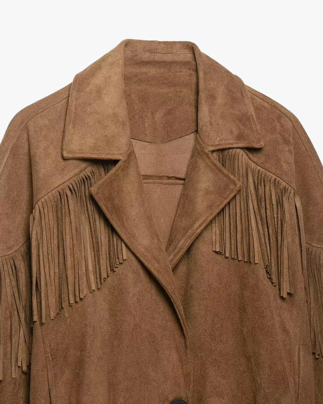 Jacke im Western‑Look mit Fransen aus Kunstwildleder