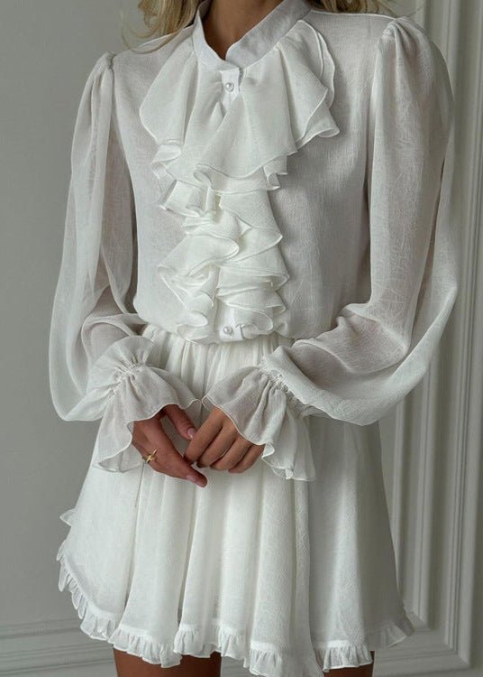 Joanna – ausgestelltes Rüschen-Minikleid