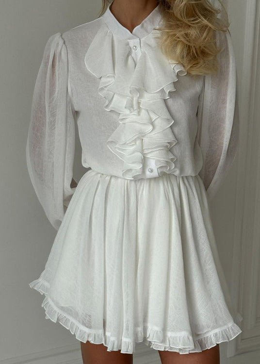 Joanna – ausgestelltes Rüschen-Minikleid
