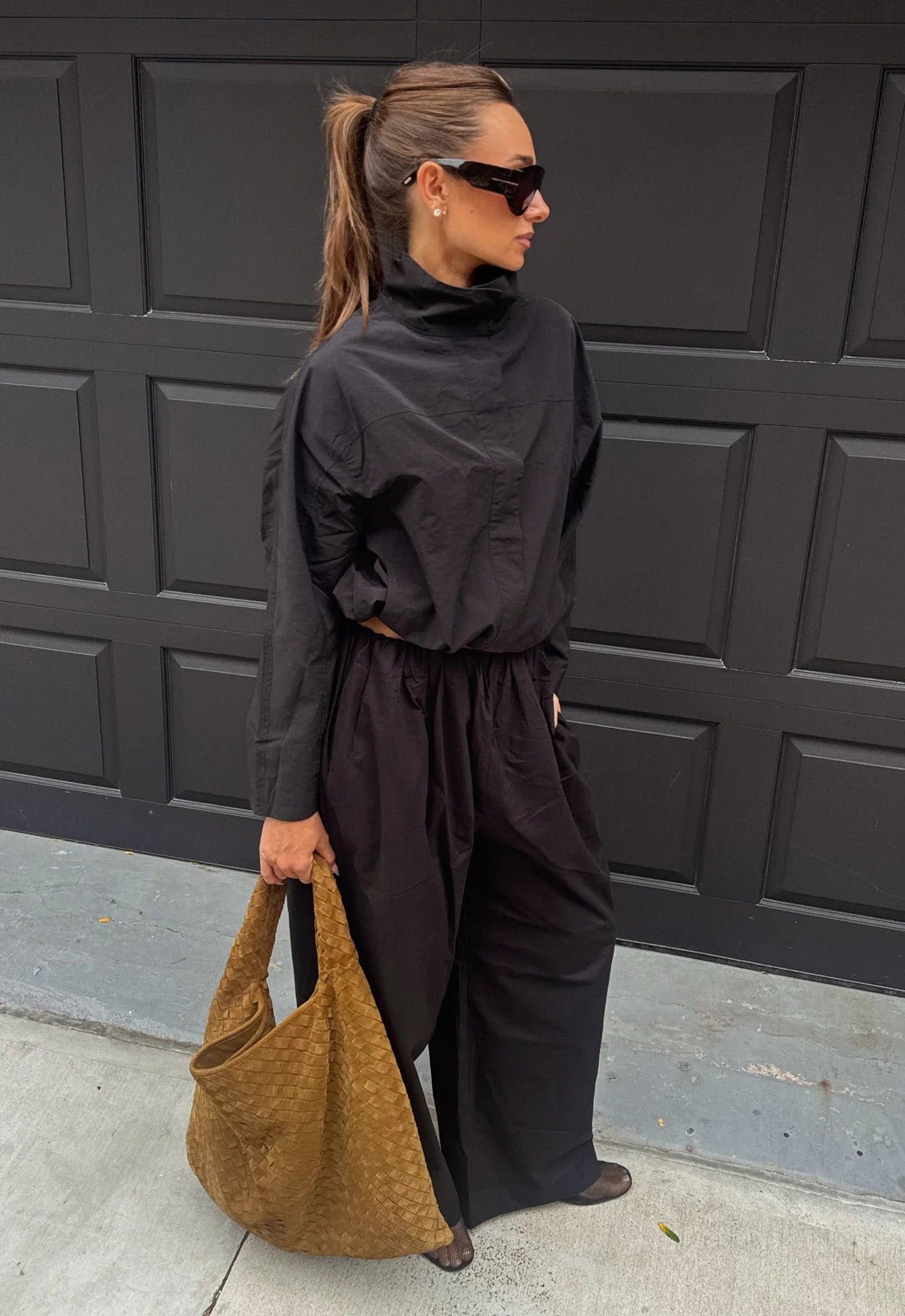 Windjacke mit hohem Kragen