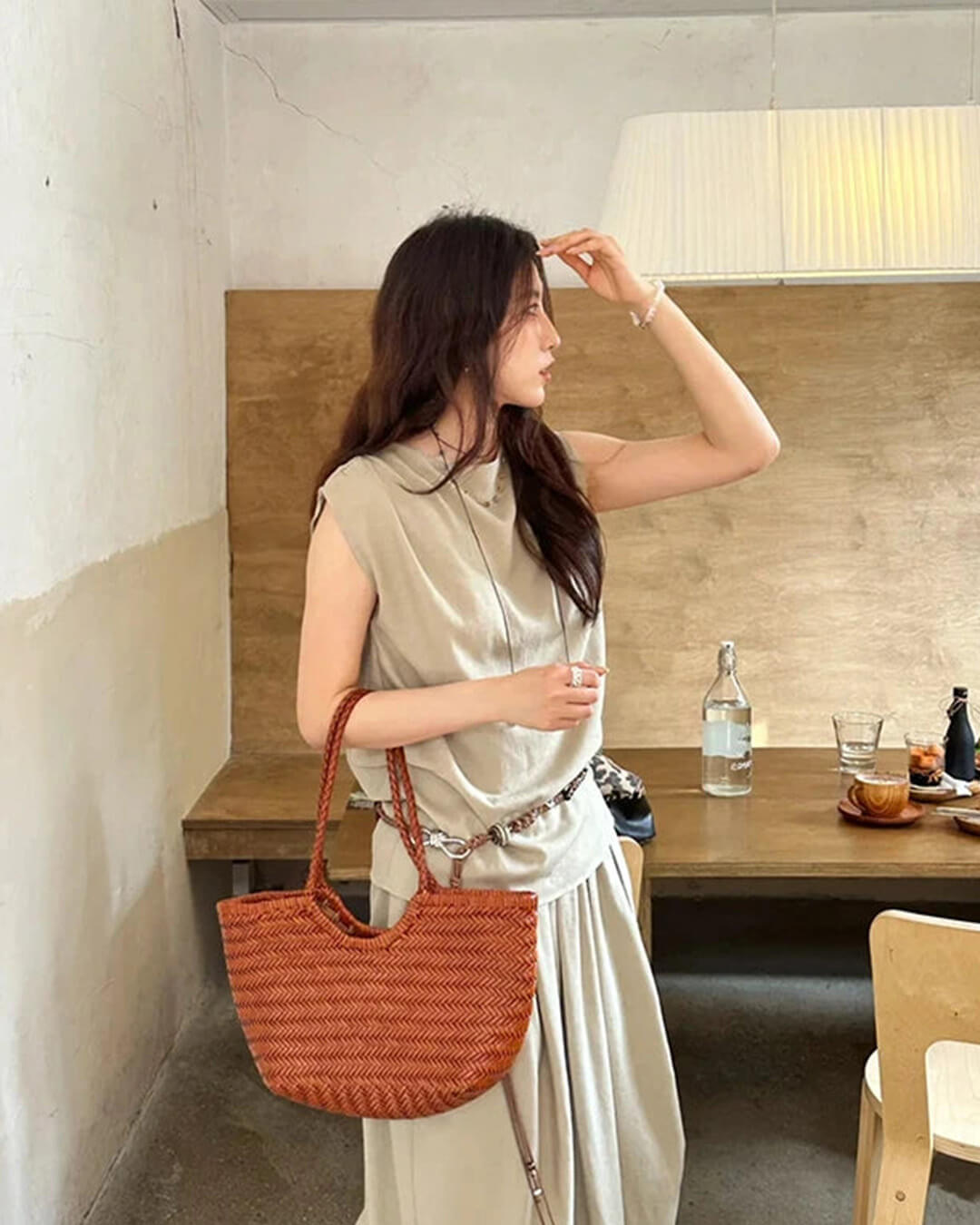 Anne – handgewebte Kunstledertasche von OLANE