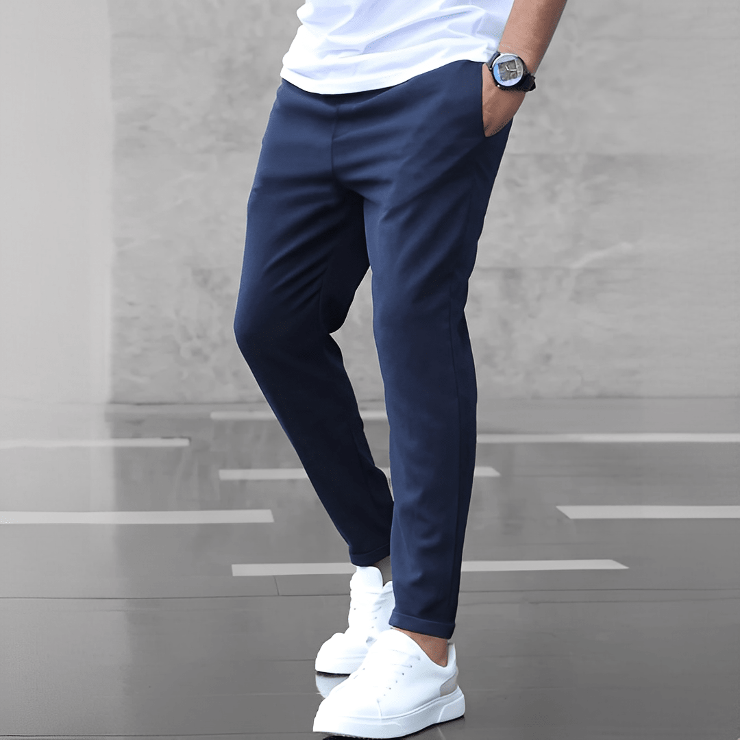Aetria – Stretchhose mit hohem Bund und Kordelzug