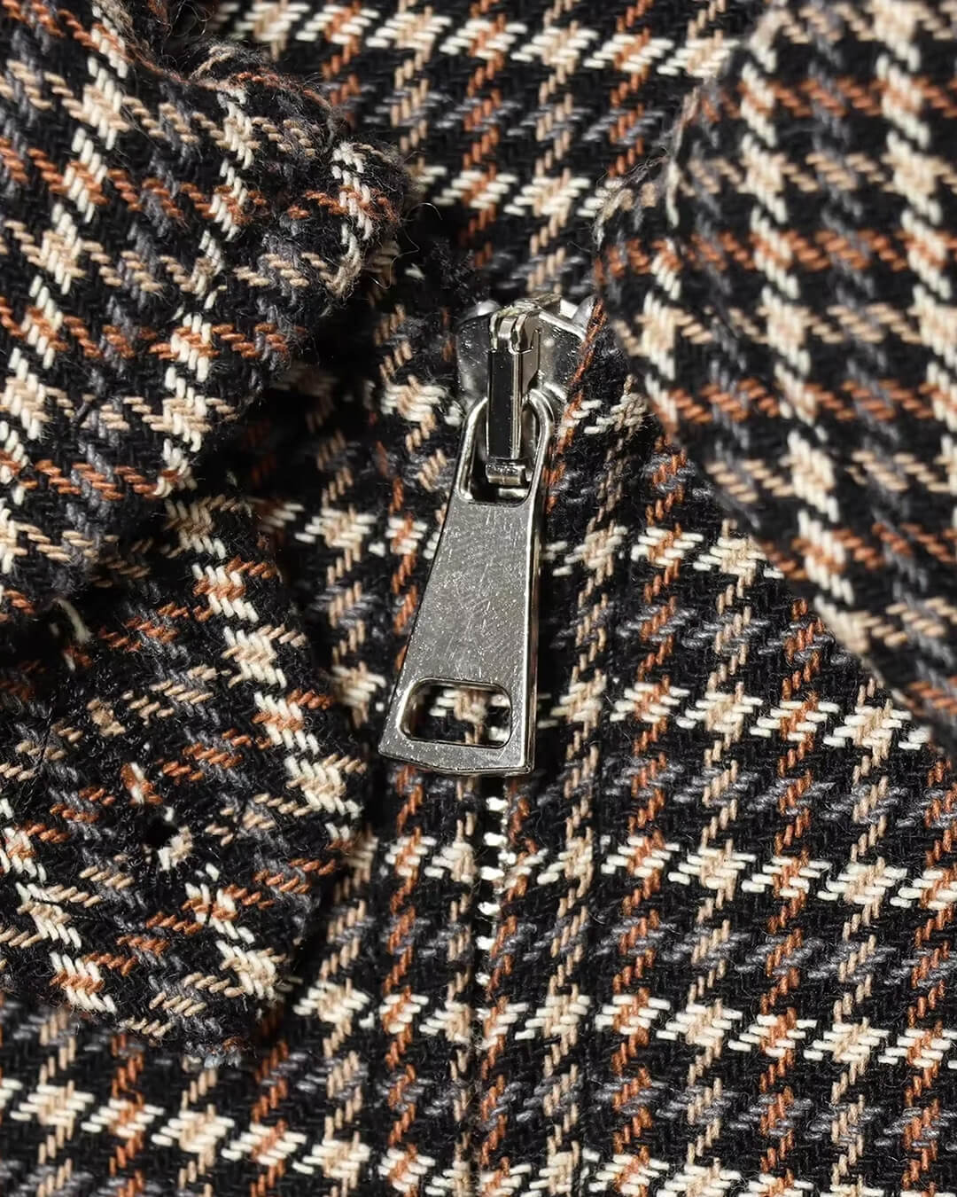 Hahnentritt-Reißverschluss-Jacke & Rock-Set