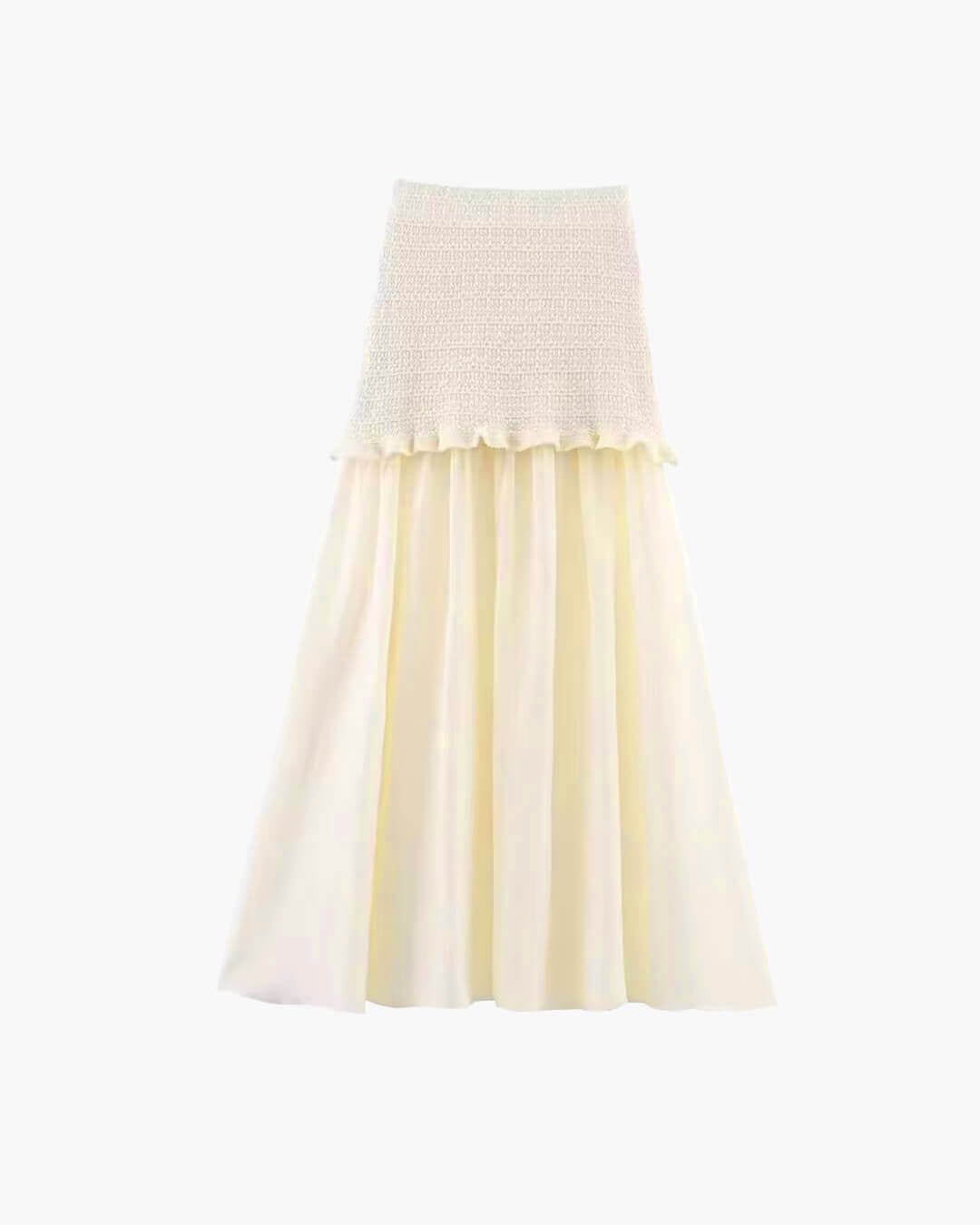 Julie – Set aus Stricktop und Plisseerock