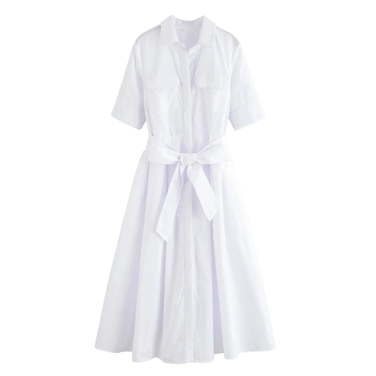 Kirra – Midi-Hemdblusenkleid mit Gürtel