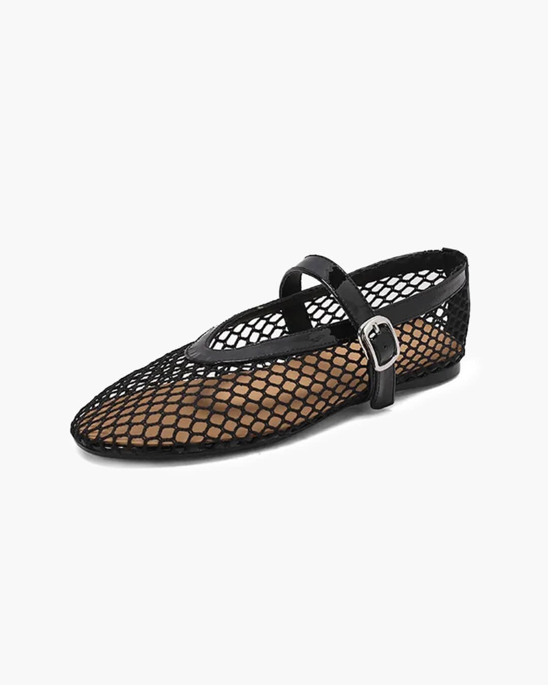 Luella – Mesh-Ballerinas mit Schnallen