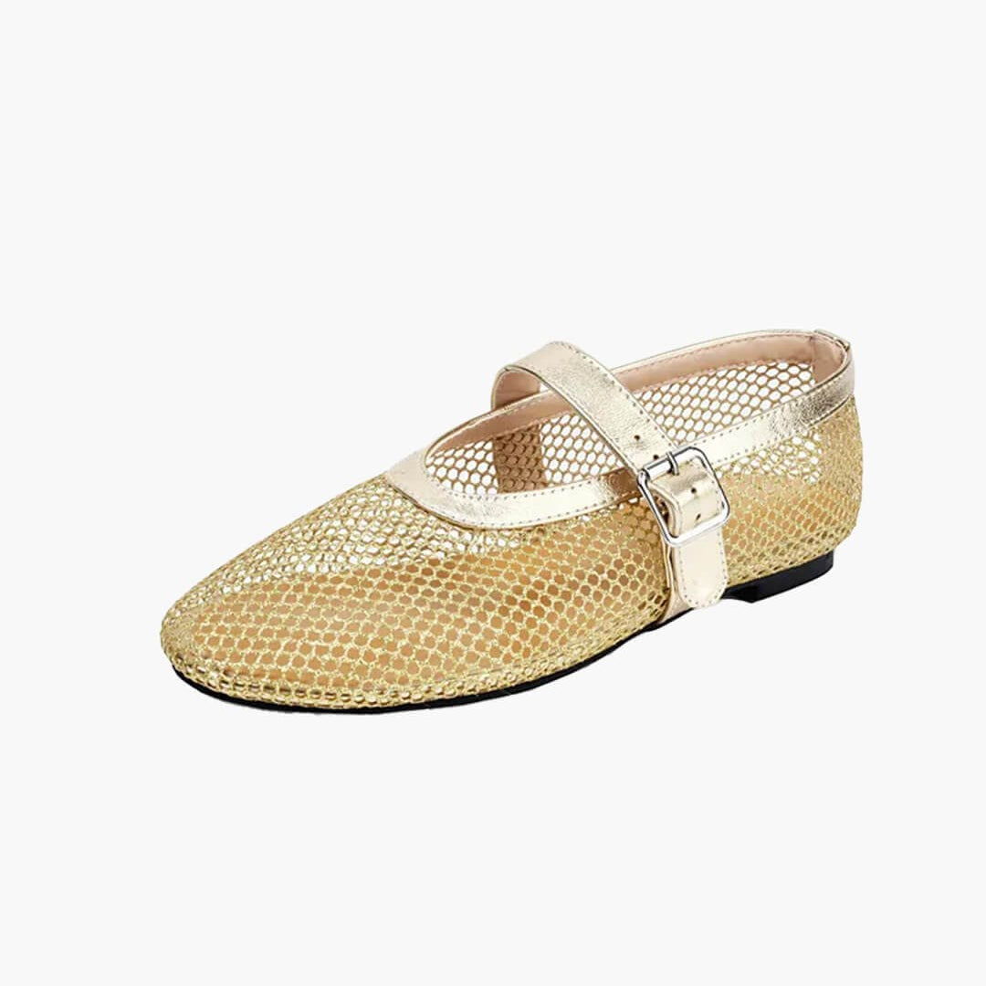 Luella – Mesh-Ballerinas mit Schnallen