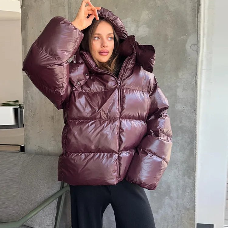 Mila Kapuzen-Pufferjacke
