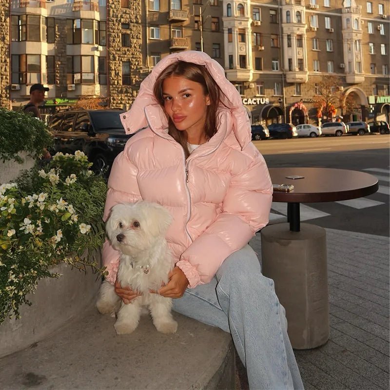 Mila Kapuzen-Pufferjacke