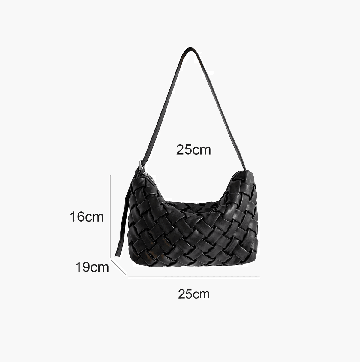 Minimalistische Hobo-Schultertasche